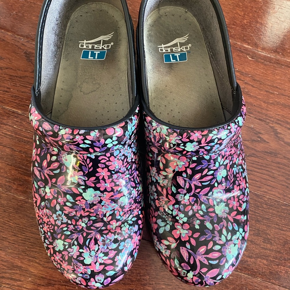 Dansko Floral Clogs